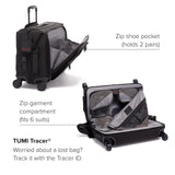 TUMI - Alpha Garment 4 Wheeled Carry-On - Garment Compartment Fits 6 Suits or Dresses - Carry On Luggage for Travel - Black