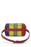 Gucci, Pre-loved Red Leather & Canvas Sylvie Baiadera Belt Bag, Multi