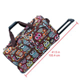 Rockland Rolling Duffel Bag, OWL, 22"