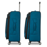 Samsonite Ascella 4 Medium Checked Luggage - Cerulean Blue