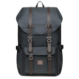 KAUKKO Laptop Outdoor Backpack Traveling Daypack Hiking Rucksack Large Capacity Bag Fits 15.6"(23-Darkgrey)