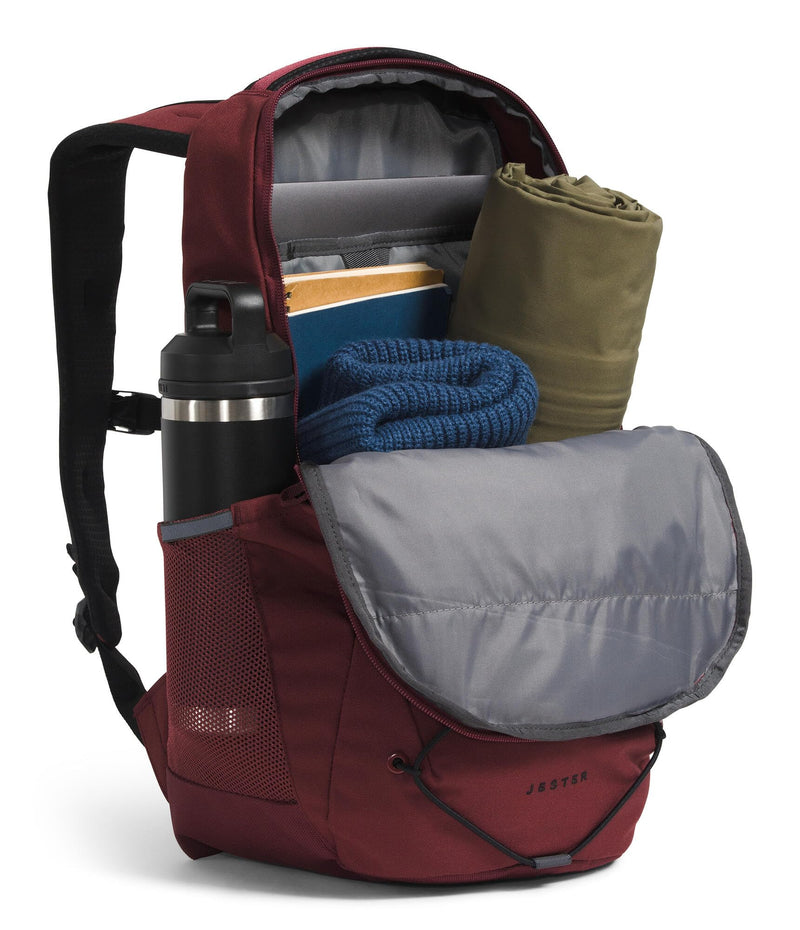 The North Face Jester Everyday Laptop Backpack - PFAS Free, Sumac/TNF Black, One Size