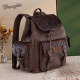 Montana West Wrangler Backpack Purse for Women Men Western Backpack Floral Tooled Travel Bags