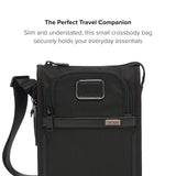 TUMI - Alpha Medium Crossbody - Men's and Women's Everyday Crossbody Bag - Adjustable Shoulder Strap - For Business & Travel - Black