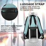LIBENED School Backpack for Teens Girls and Boys, Lightweight and Sturdy Bookbag for College with USB Charging Port, 15.6 inch Water-Resistant Back pack with Laptop Sleeve, Teal