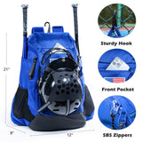 VIGEGARI Baseball & Softball Bat Backpack, Double-Layer Sports Bag with Glove Clip, Large Capacity for Youth & Adult Players, Accessories Storage for Boys and Girls
