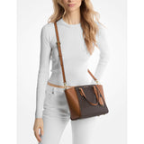 Michael Kors Women's Taryn Small Convertible Crossbody Bag, Gold-Tone Hardware/Brown/Acorn