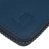 Carhartt Men's Water Repellent Zipper Wallet W/RFID-Blocking Liner, Dark Blue