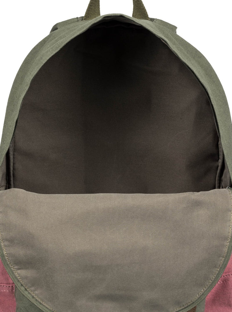 Roxy Womens Roxy Sugar Baby Canvas Colorblock 16L - Small Backpack - Women Burnt Olive One Size