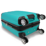 Dejuno Tutin 3-Piece Hardside Spinner Luggage Set With TSA Lock - Turquoise