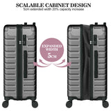 Apelila 4 Piece Hardshell Luggage Set - Lightweight Hardside Suitcase with Spinner Wheels for Family Travel (18"/20"/24"/28")