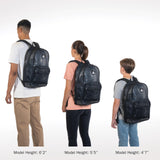 Hermosa Mesh Backpack, see-through transparent festival beach book bag