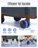 LIGHT FLIGHT Luggage Sets, 3 Piece Durable Suitcase Set with Spinner Wheels, 3 Pcs Hard Shell Lightweight Luggage with TSA Lock, Large Checked Travel Suitcases, 20/24/28 Inch,Blue/Brown