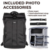 Think Tank FocusPoint 22L RollTop Camera Backpack - Golden Hour: Expandable Travel & Camera Backpack with Laptop Sleeve, Quick Side and Back Access, Rain Cover – Versatile Photography & Travel Bag