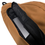 Carhartt Sling Bag, Sling Crossbody Backpack with Side Release Buckle & Tablet Sleeve, Carhartt Brown