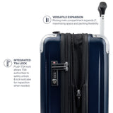Travelpro Pathways 3 Hardside Expandable Luggage, 8 Spinner Wheels, Lightweight Hard Shell Suitcase, Checked Medium 25 Inch, Royal Blue
