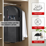 KintKita 43" Garment Bags for Hanging Clothes & Travel, 4" Gusseted Suit Bag for Closet Storage, Hanging Bags for Clothes Travel with 2 Handles for Tuxedos, Coats,Shirts & Dresses