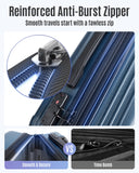 LIGHT FLIGHT Carry On Luggage 22x14x9 Airline Approved, Durable Hard Shell Carry On Suitcases with Wheels, Expandable Hardside Lightweight Travel Luggage with TSA Lock, Dark Green