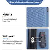 Travelhouse 4 Piece Luggage Sets, Hardshell ABS Suitcase Set with Wheels,Tsa Lock,Lightweight Hardside Travel Suitcases 16“20”24“28”