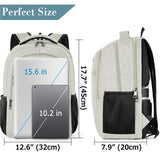 BIKROD Backpack for Boys Men, School Backpack for Teens Girls, Lightweight Casual High School Bookbag, Daily-use Travel Laptop Backpack with USB Charging Port Fits 15.6 Inch Notebook