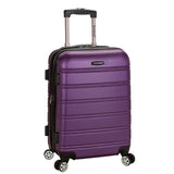 Rockland Melbourne Hardside Expandable Spinner Wheel Luggage, Purple, Carry-On 20 inches