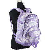 Eastsport Multi-Purpose Millennial Tech Carry On Luggage Weekender Casual Daypack Backpack Bag, Purple Camo