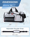 BAGSMART Gym Bag for Women & Men, Sports Travel Duffel Backpack with Shoe Compartment Laptop Compartment, Water Resistant Carry On Weekender Bag for Airplane