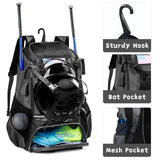 VIGEGARI Youth Baseball Backpack - Adults Bat Bag, Softball Equipment & Accessories Holder for Bat, Glove, Helmet, Shoes