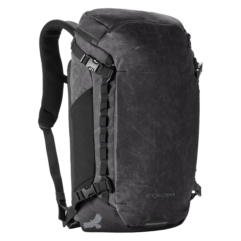 eagle creek Explore Backpack - Adventure Travel Backpack for Hiking - Comfortable Shoulder Straps - Easy Access Compartments - Reinforced Grab Handles - Removable Hip Belt - Black - 26L