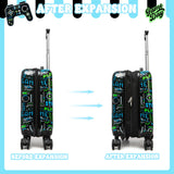 Inprof Kid’s Luggage Set 5 Piece Suitcase Set 16’’ Hardside Luggage with Spinner Wheels Girls Boys Carry on Luggage Travel Rolling Luggage Airline Approved