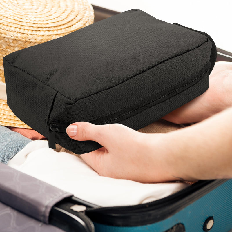 Paterr 32 Pcs Travel Toiletry Bag for Men Women Large Water Resistant Shaving Bag Hanging Cosmetic Bag Makeup Travel Pouch Foldable Toiletry Organizer with Divider Handle for Toiletries Accessories