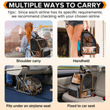 Discala Cat Backpack Carrier for Medium Small Dog Cat up to 20lbs, Pet Carrier Backpack, Ventilated Mesh Soft Sided Dog Backpack Carrier for Travel, Hiking, Outdoor Use - Grey