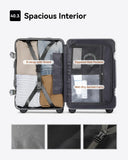 All Aluminum Carry On Luggage with Wheels, AV Zipperless Hardshell Suitcase with TSA Lock (ZX-Enhance, Silver, 20 Inch)