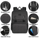 MATEIN Lunch Backpack for Men, Insulated Work Backpack with Lunch Compartment, Large Padded Laptop Bag Fits 15.6 Inch Computer, Water Resistant Business Pack with Luggage Strap, Office College Use