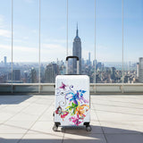 InUSA Fusion Print Luggage with Spinner Wheels | Durable Lightweight Hardside Suitcase | Travel Bag with Handle and Trolley | 24-Inch Medium Checked luggage