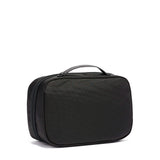 TUMI Alpha Split Travel Kit - Compact Toiletry Bag for Men & Women - Features Removable Leather Handle & 3 Zip Pockets - Black