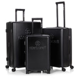 ROBERTO CAVALLI LOGO Luxury 3 Piece Luggage Set, Expandable Hard Shell Suitcases with 8 Spinner Wheels, Combination Lock Large Suitcase Set for Men and Women -Navy Blue