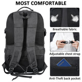 MATEIN 17 Inch Laptop Backpack, Large Military Tactical Backpack for Men TSA Approved, Water Resistant Computer Bag Work Day Pack, Travel Laptop Carry on for Camping Hiking