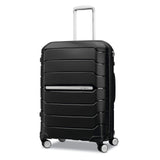 Samsonite Freeform 24-Inch Medium Luggage with Dual 360° Spinner Wheels - Checked Suitcase - TSA Lock, Airline-Approved - Durable Polypropylene Expandable Hardshell for Lightweight Travel - Black