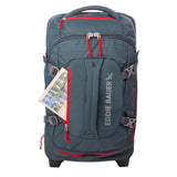 Eddie Bauer Expedition Rolling Duffel Bag with Wheels | Travel | Carry-On | Luggage | Rugged | Durable - Storm, 22"
