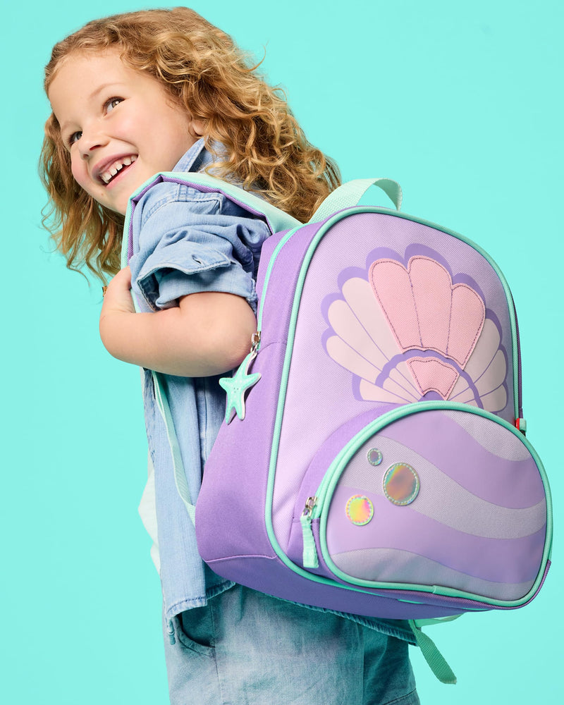 Skip Hop Little Kid's Backpack, 12 inches, 3 years+, Sparks Seashell