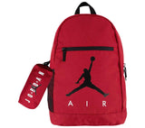 Jordan Unisex Large Pack Bag 2 pc Set Backpack (Red), One Size