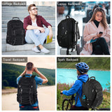 VECKUSON 18.4 Laptop Backpack for unisex, 60L Extra Large Gaming Laptops Back Bag with USB Charger Port,TSA Friendly Flight Approved and RFID Anti-Theft Pocket Heavy-duty Pack,21.3*15.7*11.8inch Grey