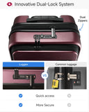 LUGGEX Carry On Luggage and 6 Set Travel Packing Cubes Bundle – Travel Essentials