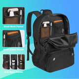 YHXONEOK Basketball Bag, Basketball Backpack with Ball Holder & Shoes Compartment for Soccer Ball Volleyball Football, Large Sports Equipment Bag Backpack for Son Daughter Men Women Black
