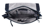 Christmas Gift | ANTONIO VALERIA Albert Blue Oily Wash Leather Messenger Bag for Men
