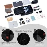 Rosamo 3 piece Luggage Set Expandable Suitcase 22x14x9 Airline Approved Carry on, Front Opening ABS Hard Case Suitcases with Spinner Wheels, TSA Lock
