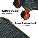 AAIVV 4 Piece Luggage Set Expandable ABS Travel Suitcase Set TSA Lock Hardshell Durable Lightweight Traveling Luggage Sets Gift for Back to School (Amy Green, 28in26in20in13in)