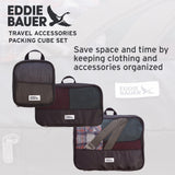 Eddie Bauer 5 Set Packing Organizer Cubes for Suitcases, Travel Essentials for Carry on, Lugagge Oganizer Bags Set Accessories, brook