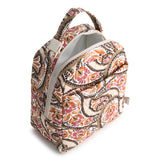 Premium Cotton Large Lunch Bag, Blooming Paisley, One Size